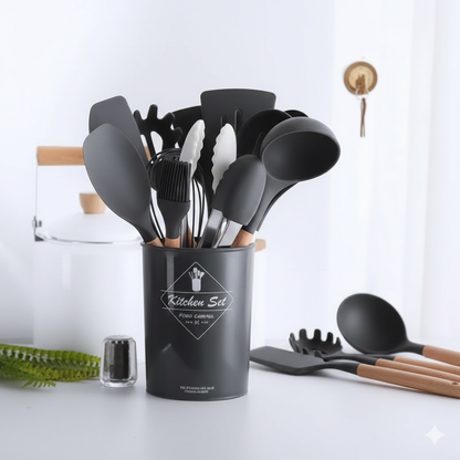 SoftCook - Set utensilios de cocina en silicona - 12 piezas