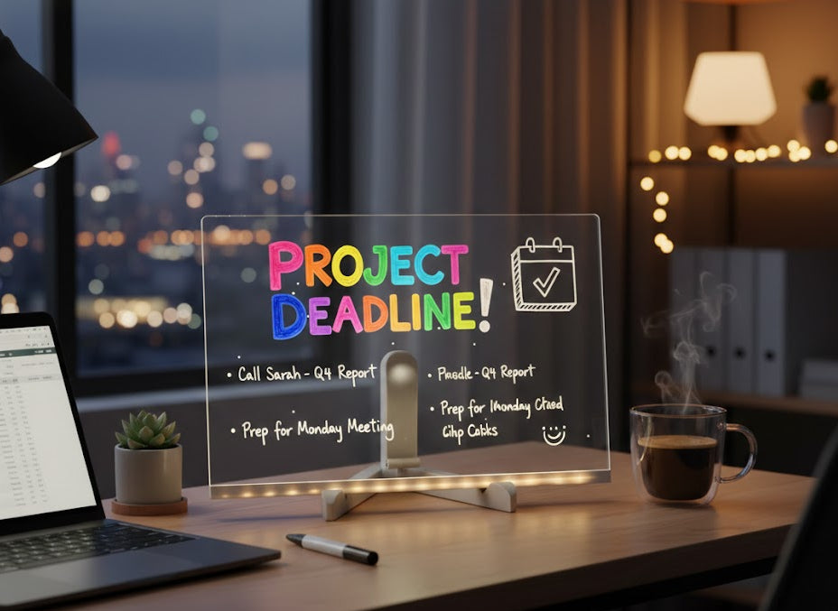 GlowBoard - Tu Pizarra Acrílica LED para Crear y Brillar